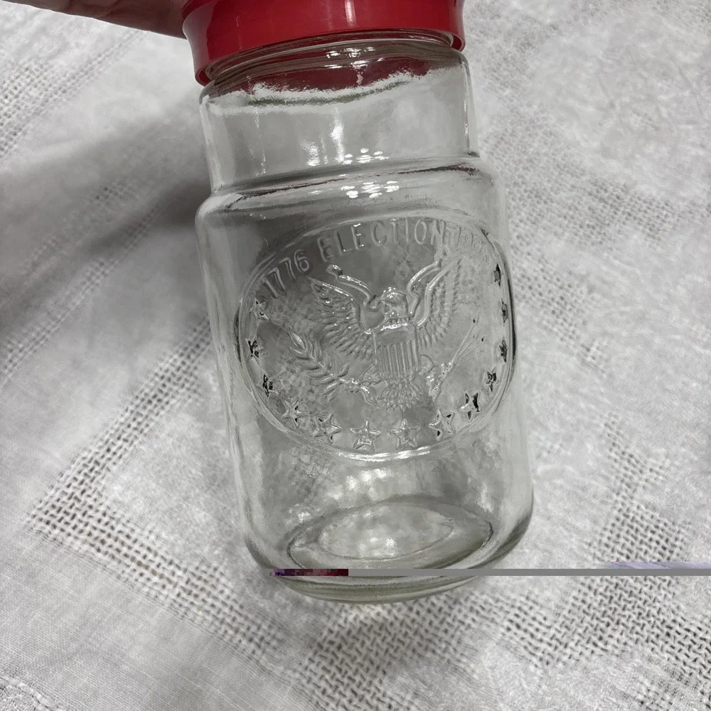 Vintage Maxwell House Bicentennial Jar 1776 Election 1976 Eagle